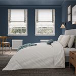 HARVEST MOON SINGLE DUVET COVER Ticking Stripe Blue