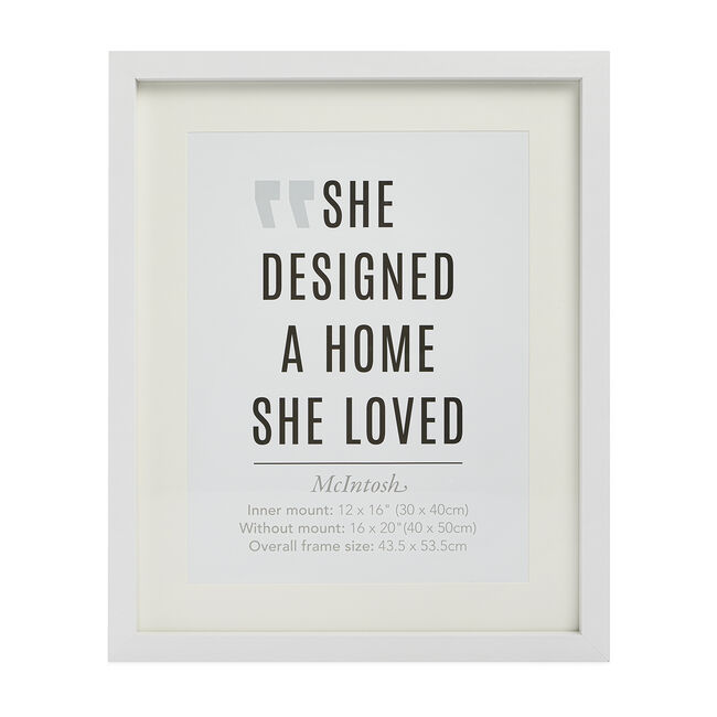 40X50CM MCINTOSH WHITE POSTER Frame
