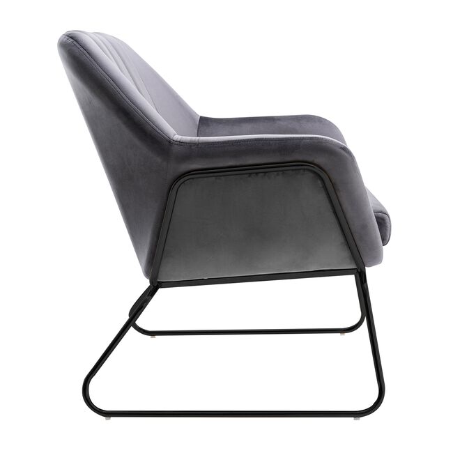 Celine Grey Velvet Accent chair