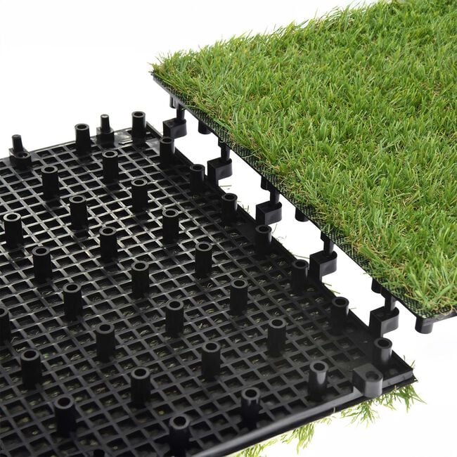 Pack of 4 Garden Grass Tiles