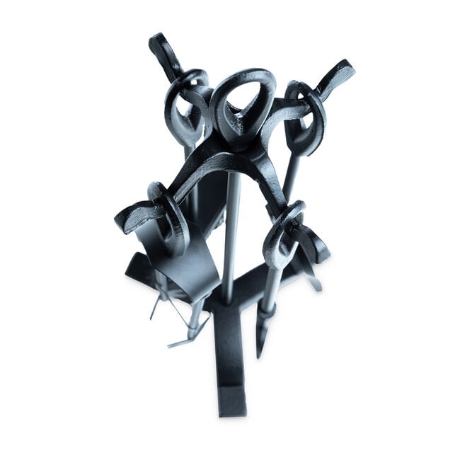 Silverflame Teardrop Companion Set Black 5 Piece