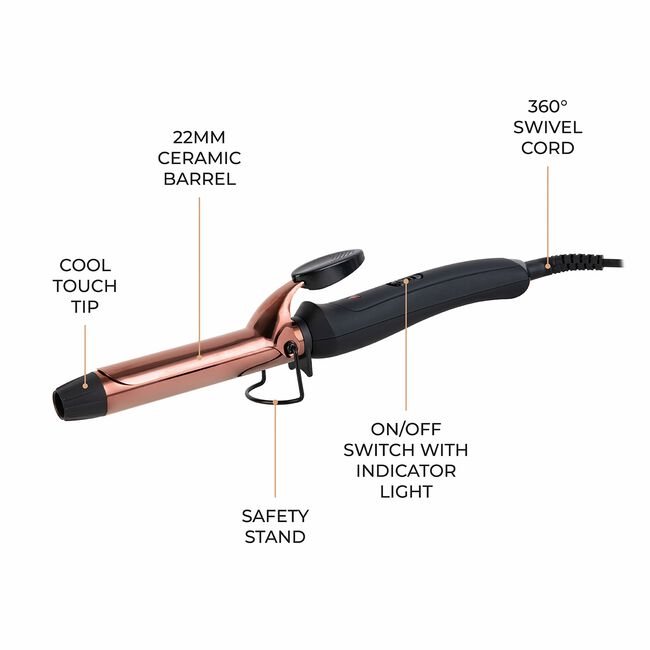 Carmen Noir II 25mm Curling Tong