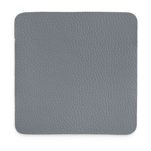 Leather Coasters 4 Pack - Grey