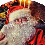 Traditional Santa Christmas Charger Plate