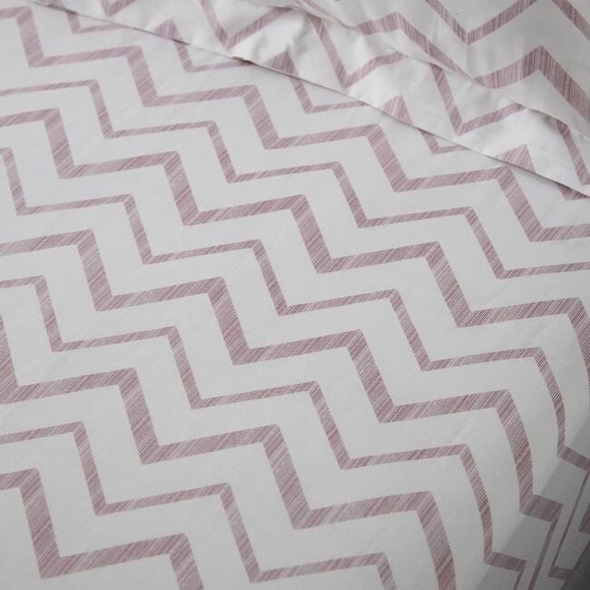 HANNAH GREY/ GREEN Double Fitted Sheet