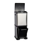 34L Stacked Double Recycling Kitchen Bin