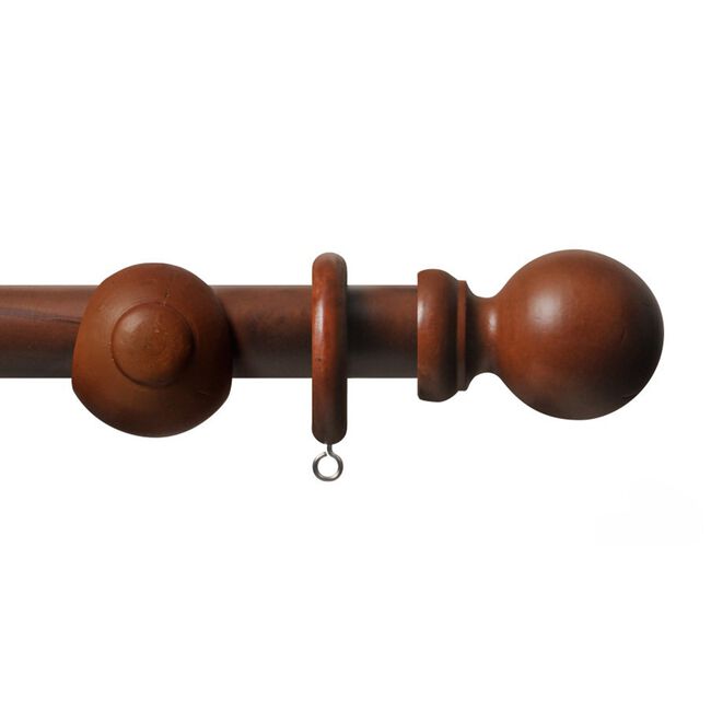 RENNAISSANCE 28MM BALL 120CM Wooden Pole Walnut