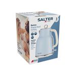 SALTER RETRO BLUE 1.7L Rapid Boil Kettle