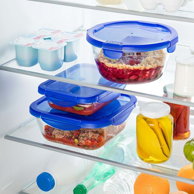 Pyrex® Cook & Go Round Dish with Lid 1.6L