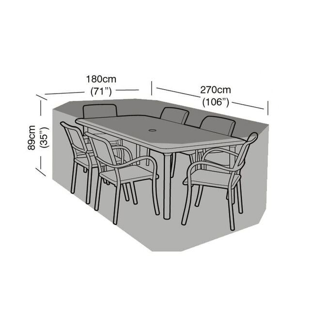 Garland 6 Seater Rectangular Furniture Cover Set