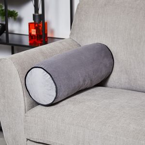 NAOMI CHARCOAL 20x55cm Bolster Cushion 