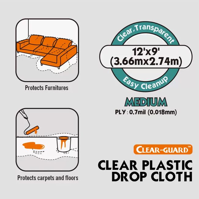 Rolling Dog Drop Cloth 12FT x 9FT