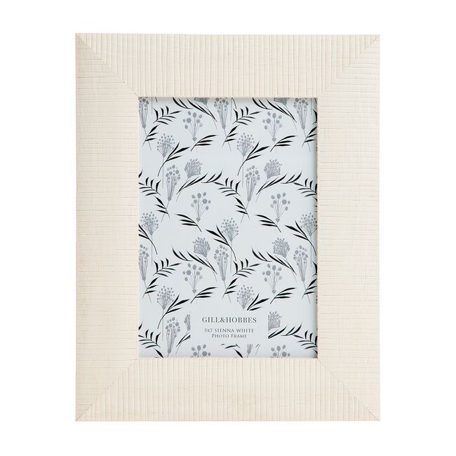 5x7 SIENNA WHITE Photo Frame
