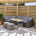 Parma Rattan Corner Sofa Set