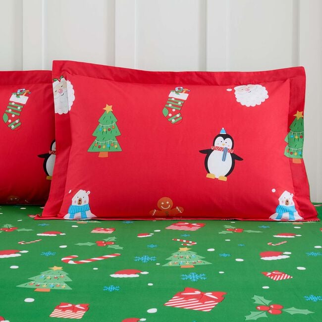 Jolly Characters Oxford Pillowcase Pair