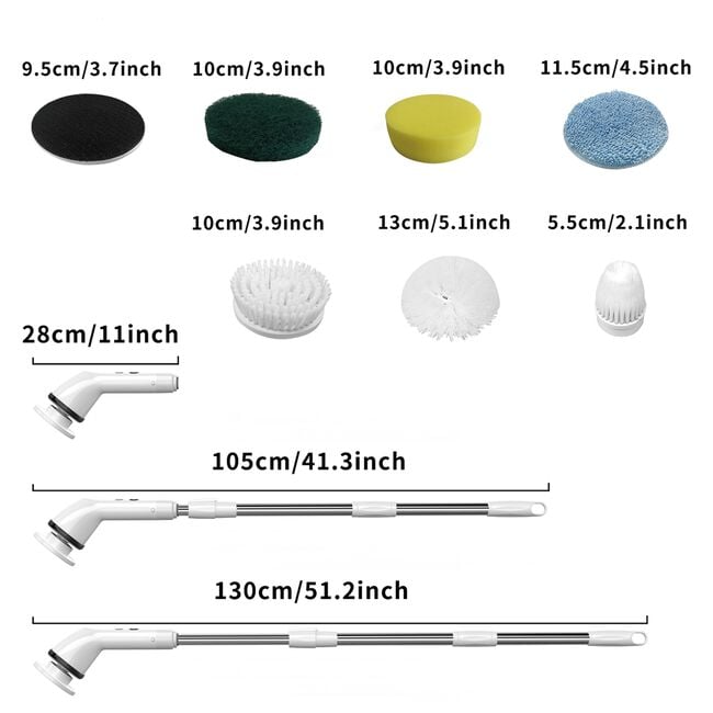 Nordhaus Jumbo Electric Spin Scrubber Cordless