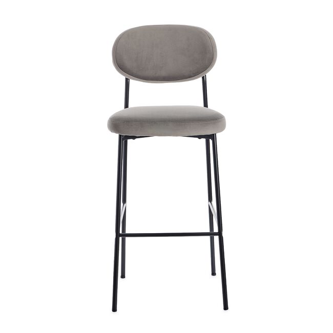 MARGOT Barstool Velvet Grey