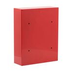 Steel Letterbox Compact Pillarbox Red