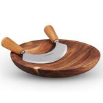 Cole & Mason Acacia Mezzaluna with Board