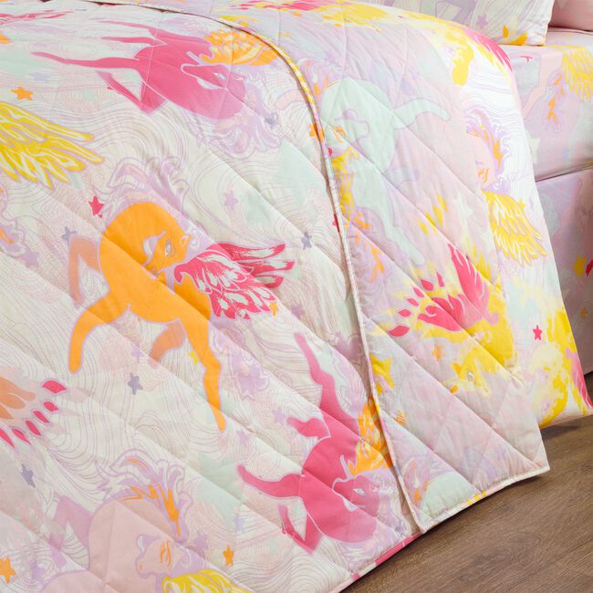 Unicorn Sky City Bedspread 200cm x 220cm