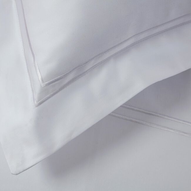 KING SIZE DUVET COVER Double Stitch White