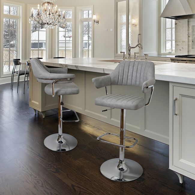 Belmont Barstool Light Grey