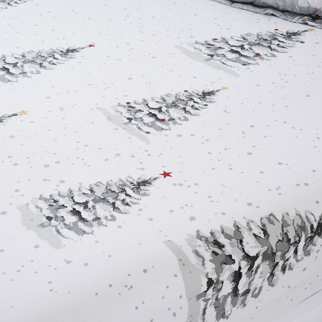 Polar Bears Grey Single Fitted Sheet