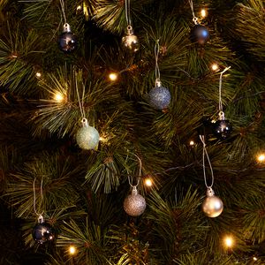 49 PACK BLUE & Silver Bauble Set