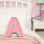 LETTER A Cushion Pink/Duck Egg
