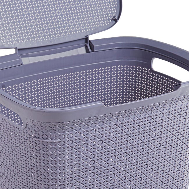 EZY Mode Lilac Laundry Hamper 57L