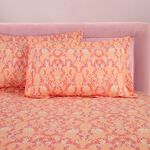Jazmine Oxford Pillowcase Pair - Pink/Coral