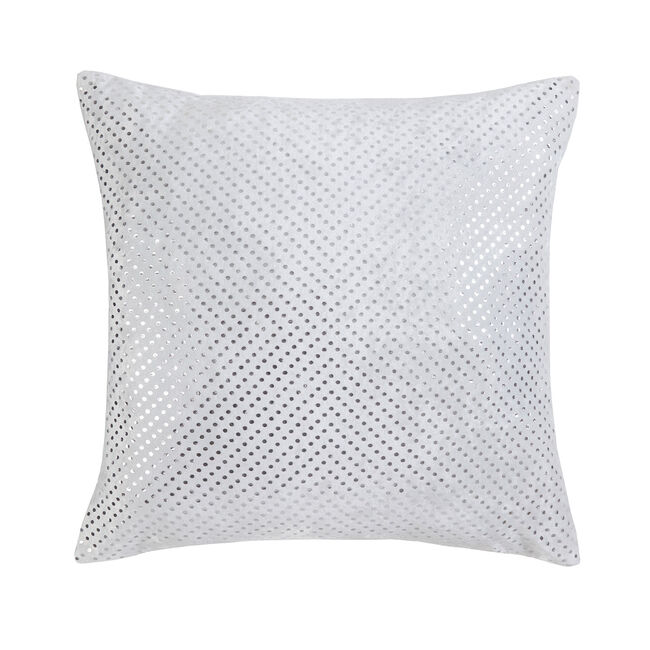 FOIL PRINT VELVET WHITE 45x45 Cushion