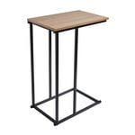 Side Table With Black Metal Frame