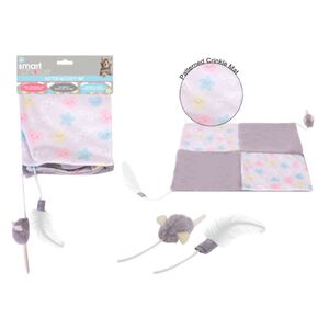 Crinkle Kitten Play Mat with Plush Mouse