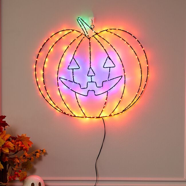 LED Pumpkin Silhouette Light