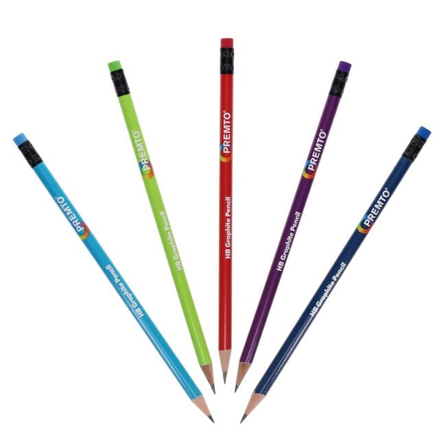 Premto HB Pencils With Eraser Tip - Pack Of 5