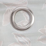 FLORAL JACQUARD DUCK EGG 66x 54 Curtain