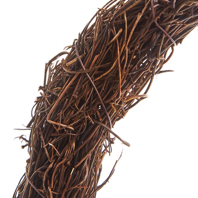 White Floral Wicker Wreath