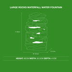 Large Rocks Waterfall Garden Water Feature