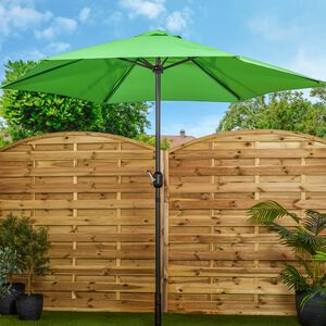 2.7M Crank Sun Parasol - Bright Green