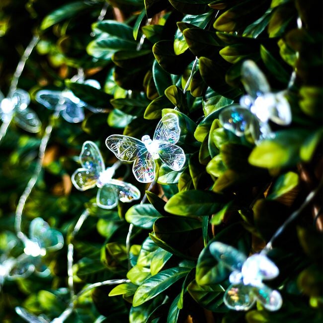 20 Butterfly Solar String Lights