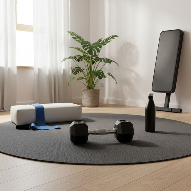 Body Go Rubber Hex Dumbbell 12.5kg