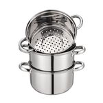 Dynamic Chef 20cm 3 Tier Food Steamer Pot Set