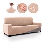 REGAL MILLS EASYSTRETCH CREAMA NATURAL 4 Seater Sofa Cover