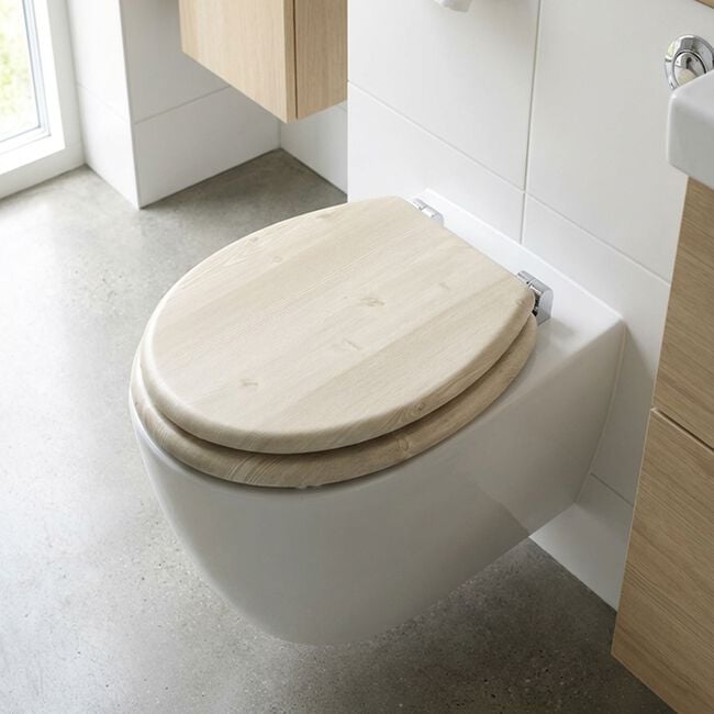 BELDRAY WHITE OAK Toilet Seat