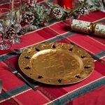 Christmas Tree Luxe Gold Charger Plate