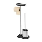 Nordhaus Black Toilet Roll and Brush Holder