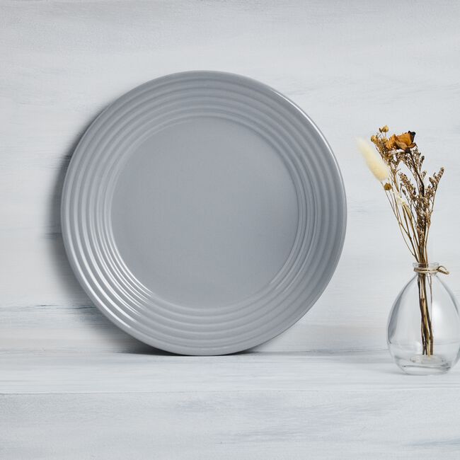Typhoon Living Dinner Plate- Grey