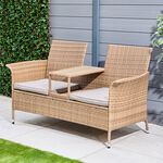Verona Rattan Companion Bench