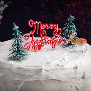 Nostalgic Merry Christmas Cake Topper